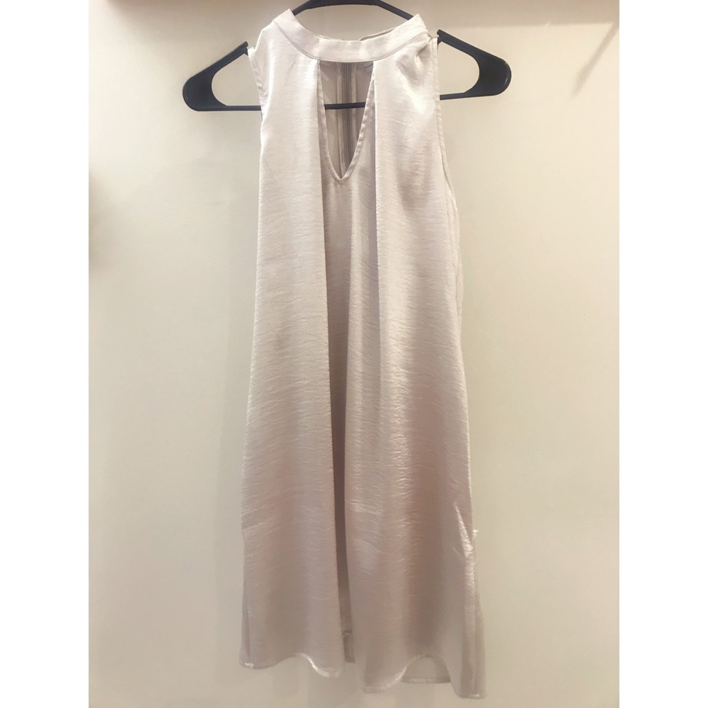 Elegant Silver Cocktail Dress